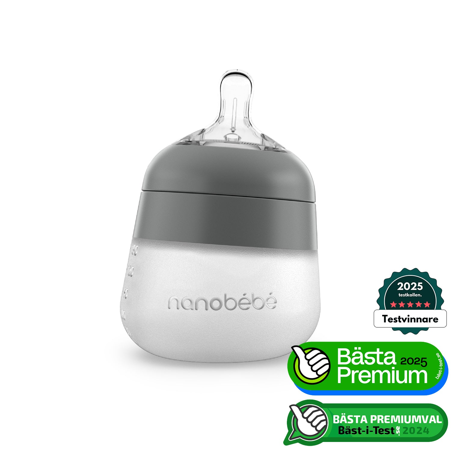 NYHET! Flexy Silikonflaska Anti-Kolik 150 ml