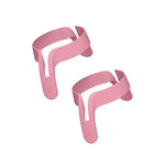 Rosa handtag till Nanobébé nappflaska – 2-pack greppvänliga handtag för små händer