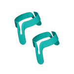 Turkosa handtag till nappflaska – 2-pack till Nanobébé Flexy™ Silikonflaska