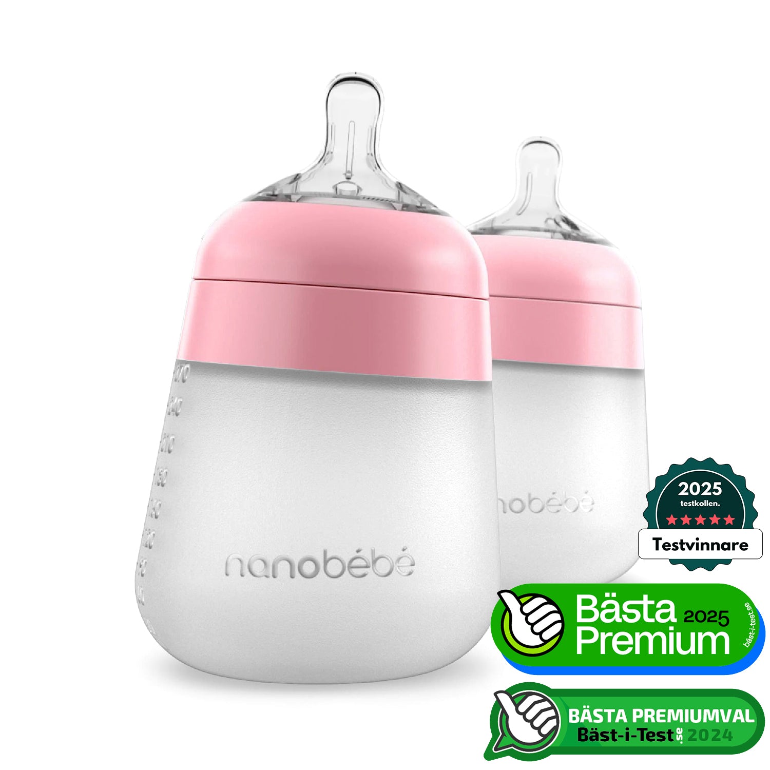 Flexy Silikonflaska anti-kolik 270 ml 2-pack